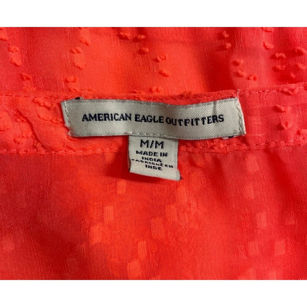 American Eagle Outfitters Coral Sheer Tank Women Size Medium - Picture 6 of 7